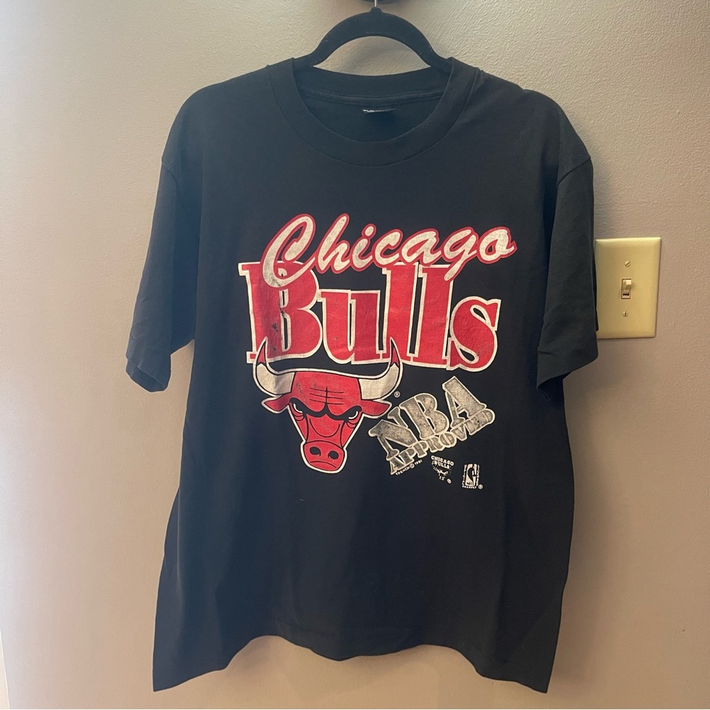 Vintage 90’s 1991 Chicago Bulls Black Graphic short sleeve T-Shirt